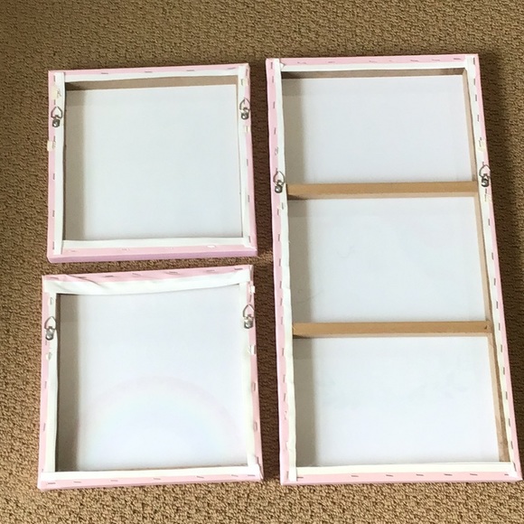 Unicorn canvas 3 piece set wall decor LIKE NEW - Picture 6 of 13